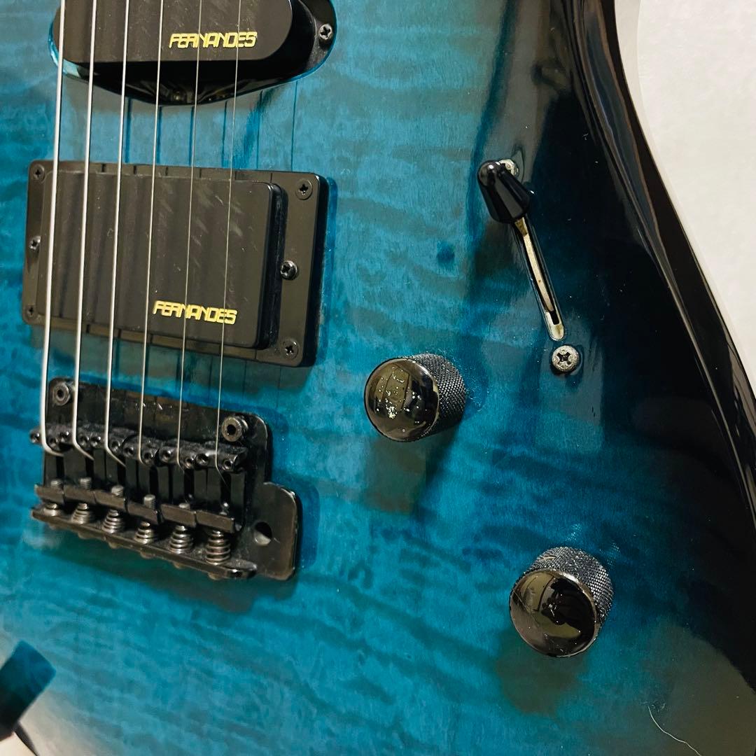 美品　FERNANDES フェルナンデス FGZ 400 エレキギター 杢目