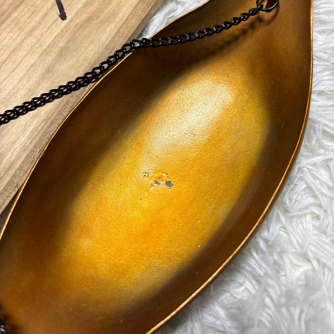 ◎希少 金谷浄雲造 唐銅 吊舟花入 共箱付 花器 華道 茶道 花入れ