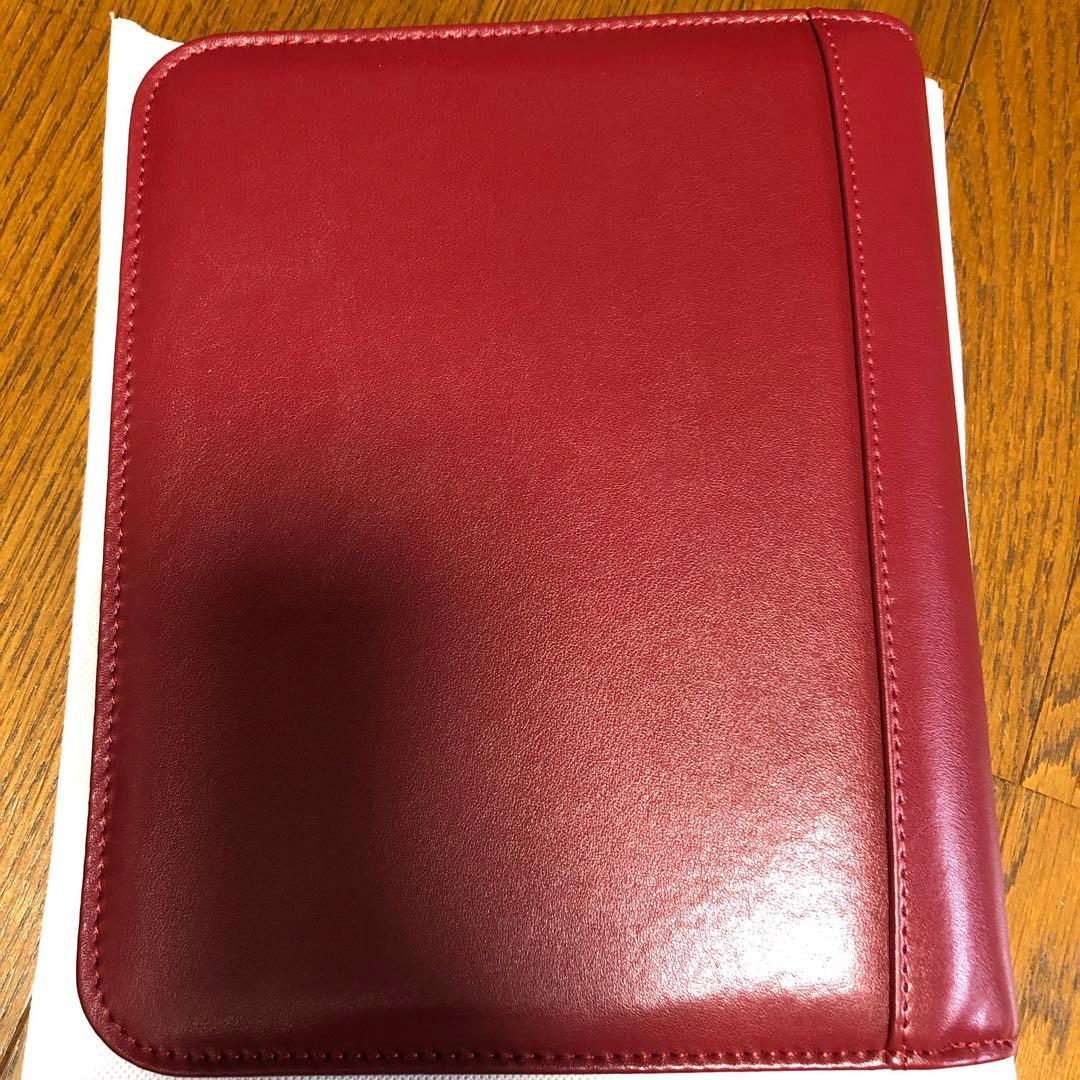 フランクリンプランナー　オイルレザー バインダー クラッシックサイズガーネット
