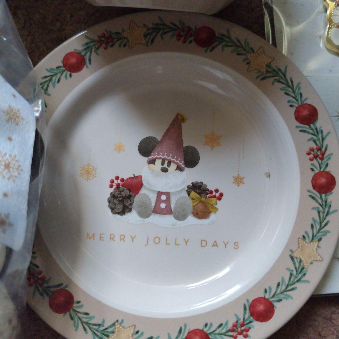 ディズニー　リルリンリン　クリスマス　スーベニアセットとトレーとカトラリーセット