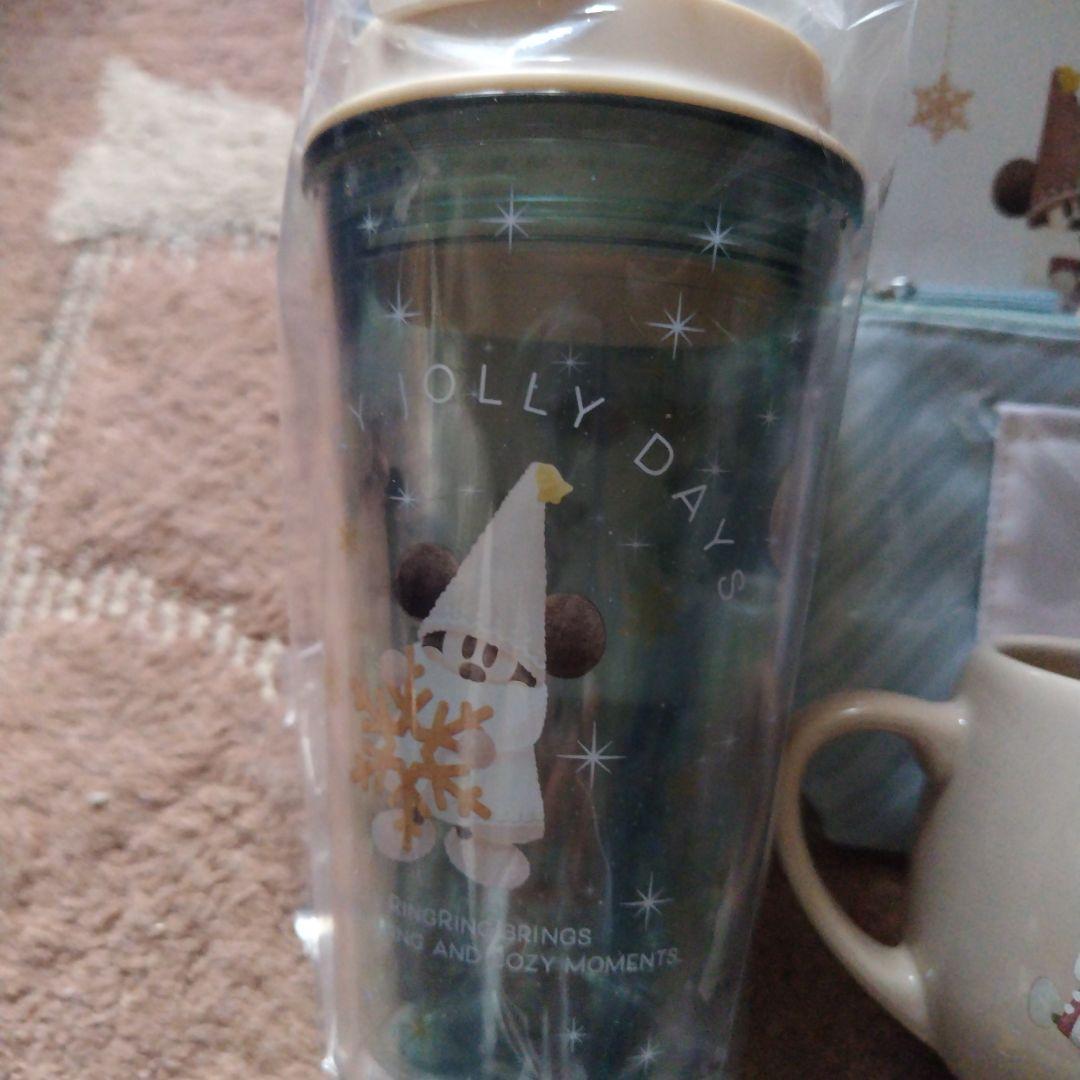 ディズニー　リルリンリン　クリスマス　スーベニアセットとトレーとカトラリーセット