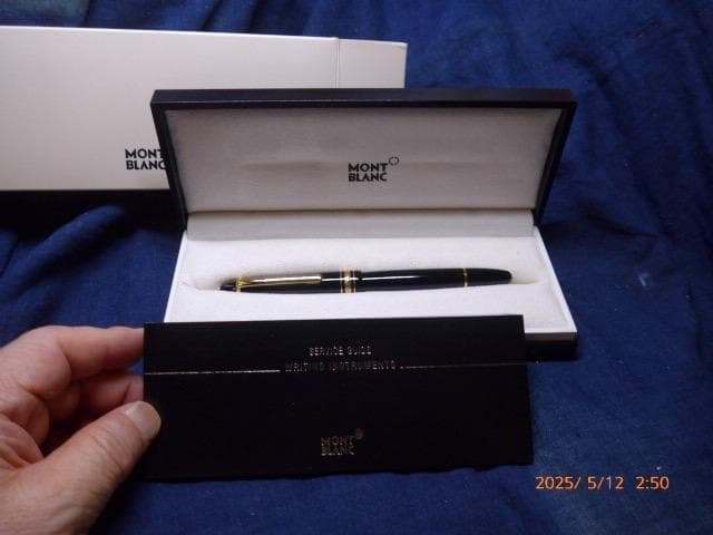 新品未使用のマイスターシュテュック#146 万年筆（F）保証書、ケース付き