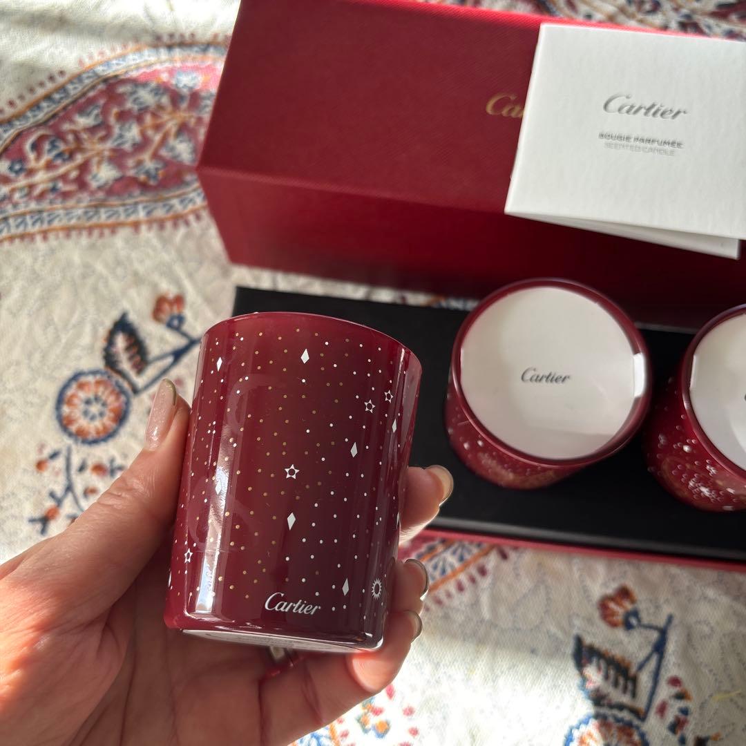 【新品】カルティエ　アロマキャンドル　3個セット