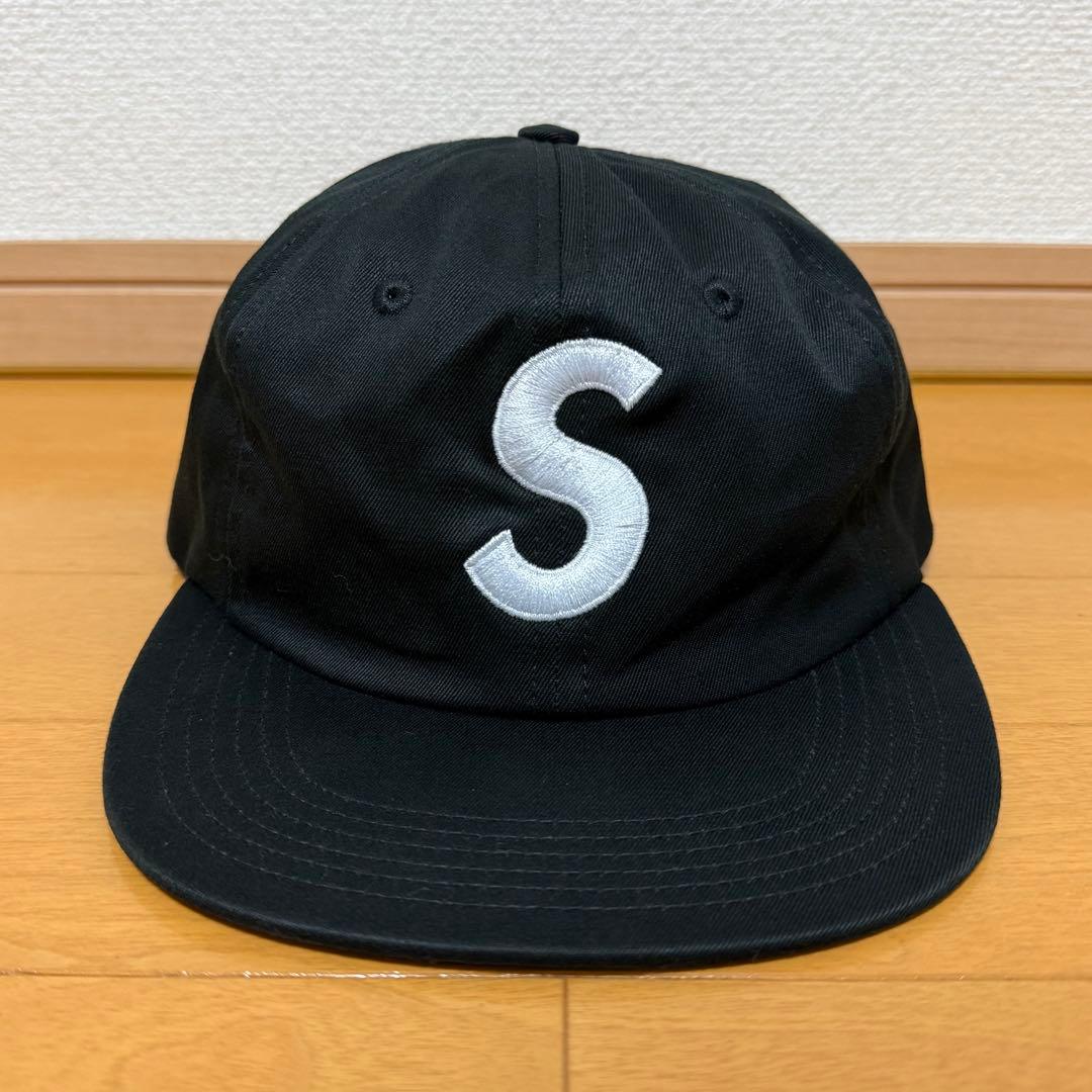 ほぼ未使用 Supreme S Logo 6-Panel ブラック 15ss