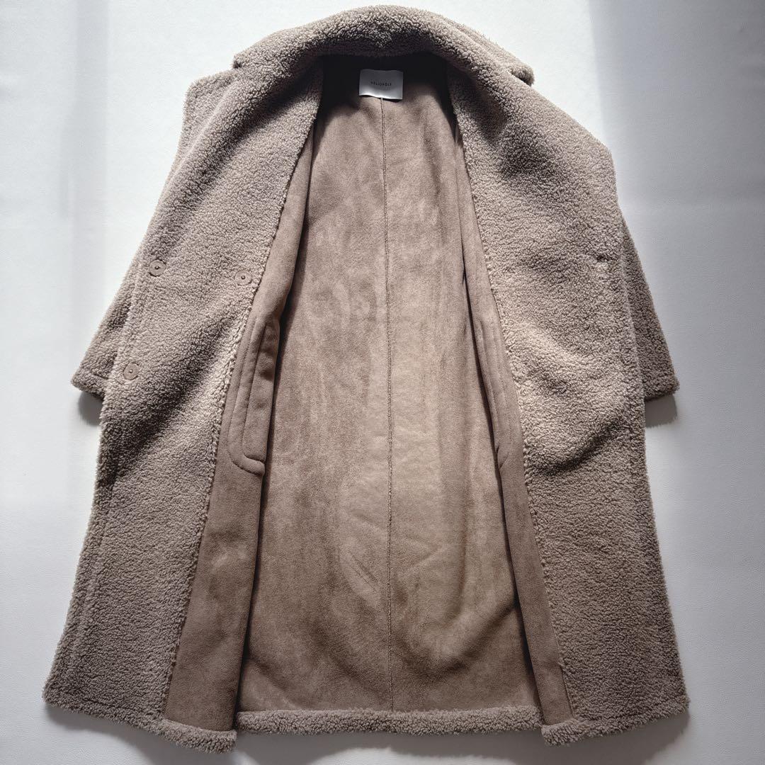 最終価格！【美品】 エリオポール HELIOPOLE ボアコート ベージュ 38