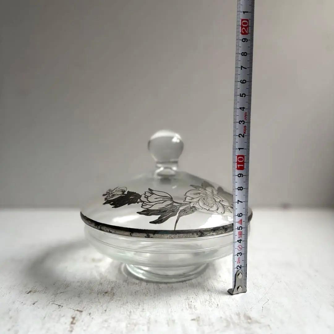 808 フランス パリ 蚤の市購入 美しいボンボニエール ガラス アンティーク