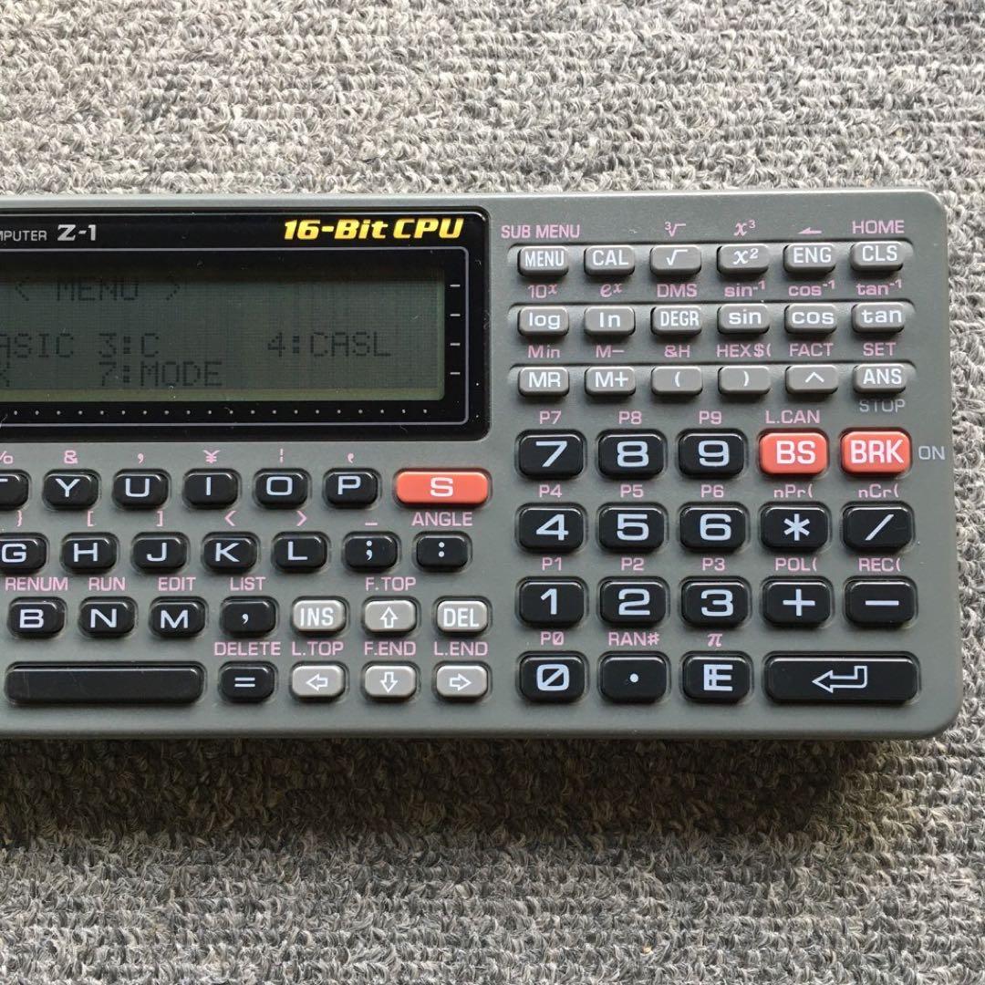 CASIO ポケットコンピュータ Z-1 、256KB増設済み　ジャンク