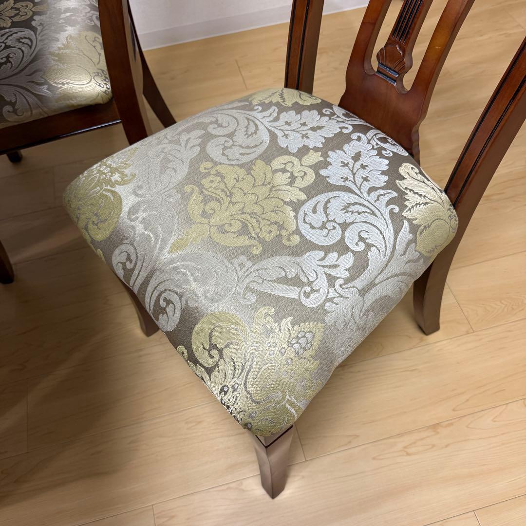 りりか様【定価60万円】インポートロッサ アンティークダイニングセット 椅子4脚