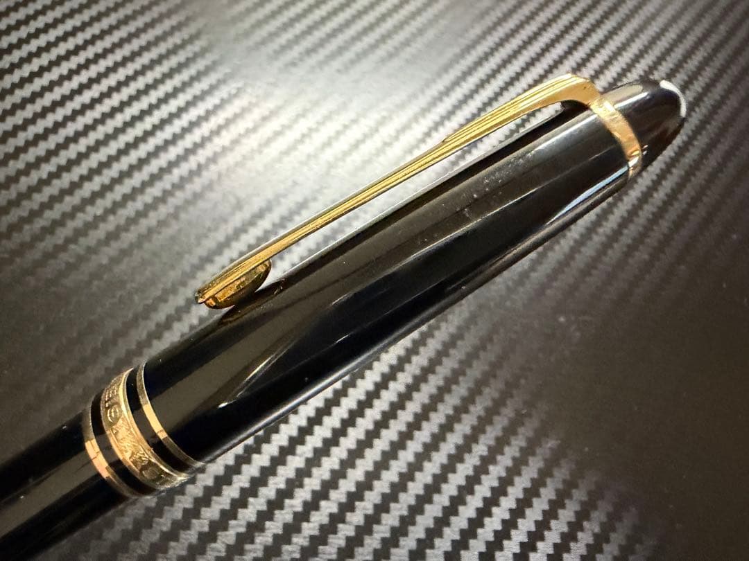 美品 エボナイト芯 モンブラン 144 ブラック 全金 F 細字 万年筆