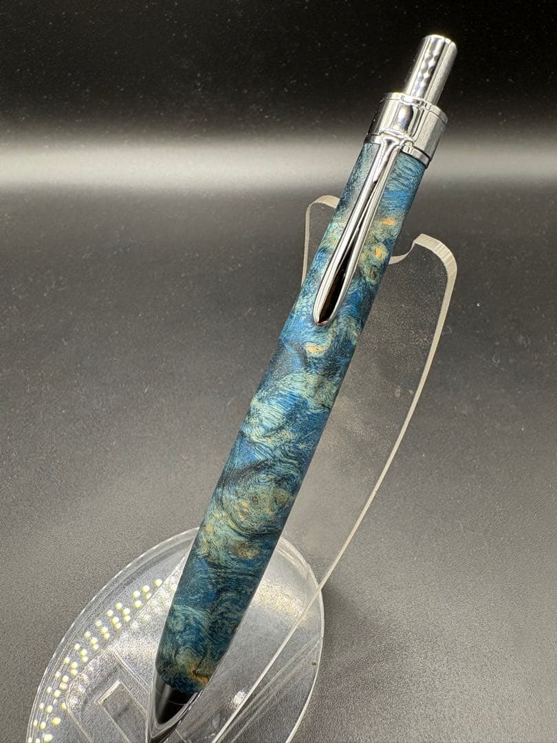 508 スタビライズドウッドバーチバール　木軸シャーペン　ボールペン