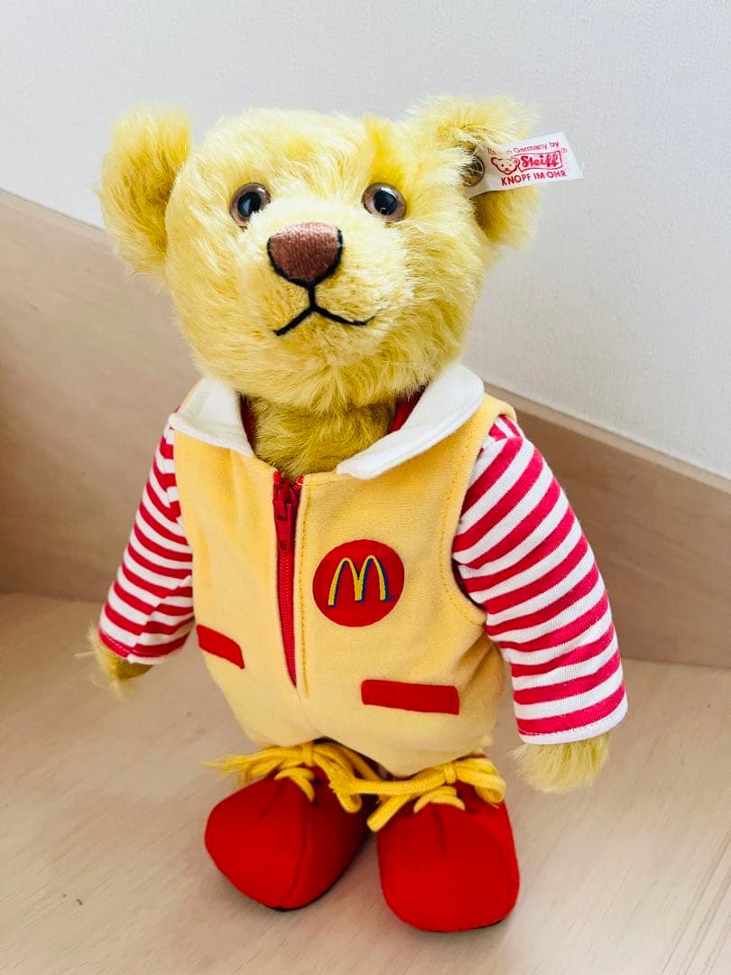 シュタイフ マクドナルド テディベア 白タグ限定品 Steiff