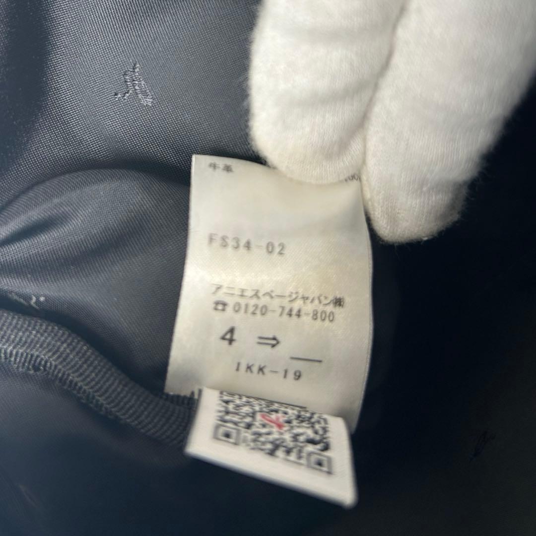 美品✨agnes b.アニエスベー　カメラバッグ　ショルダー レザー　ブラック