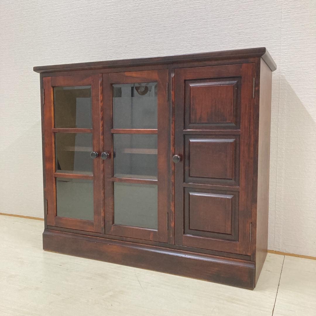 和光　北海道　民芸　キャビネット　サイドボード　椛材　カバ