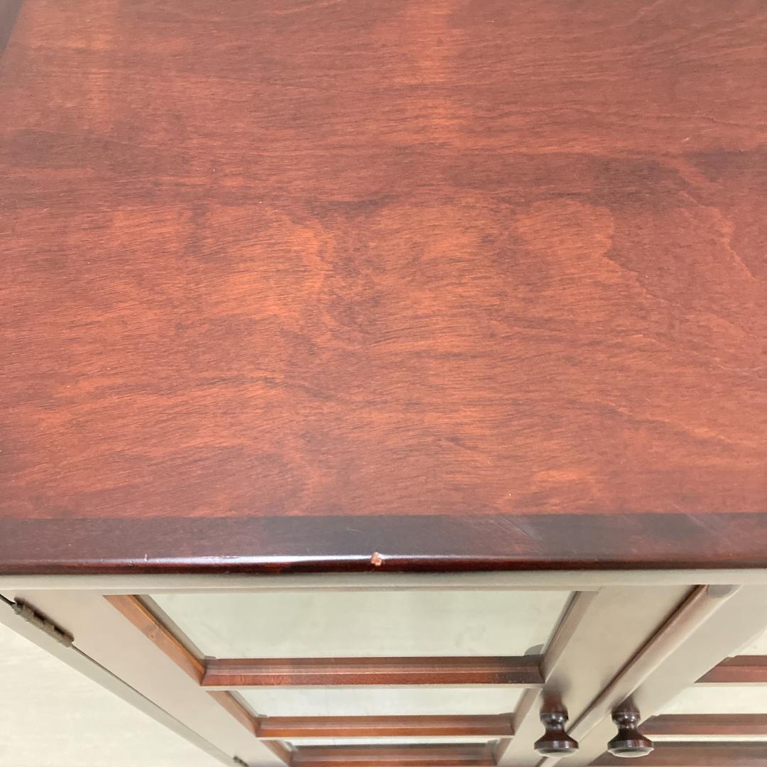 和光　北海道　民芸　キャビネット　サイドボード　椛材　カバ