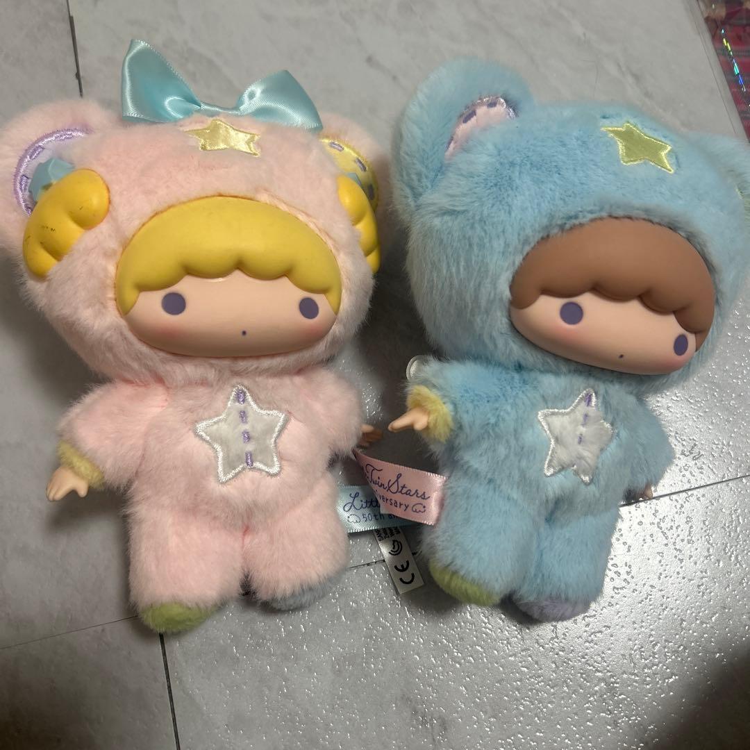リトルツインスターズ 50周年　星空のエンジェル　マスコットホルダー　キキララ