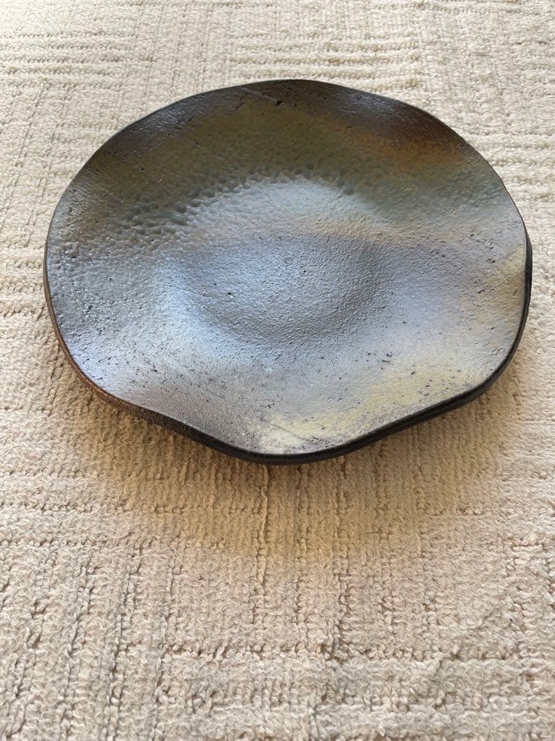 加藤清之　青灰釉　皿