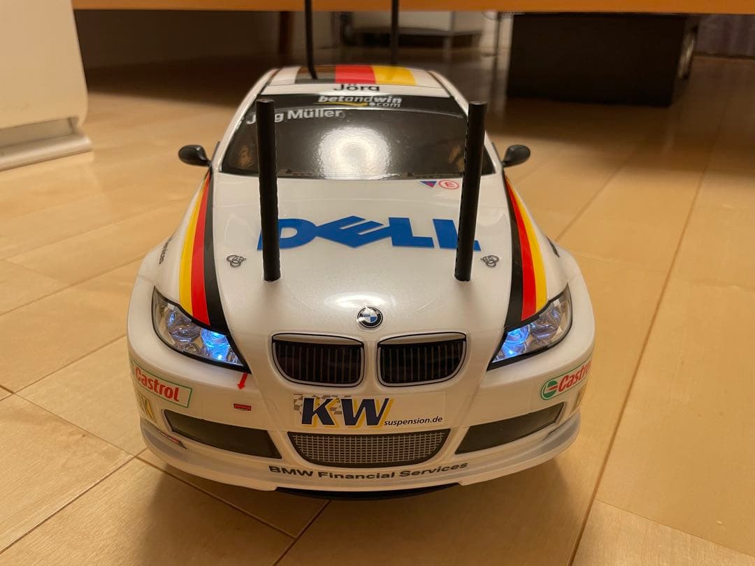 未走行　作成済み　タミヤ　BMW 320si ライトユニット組み込み