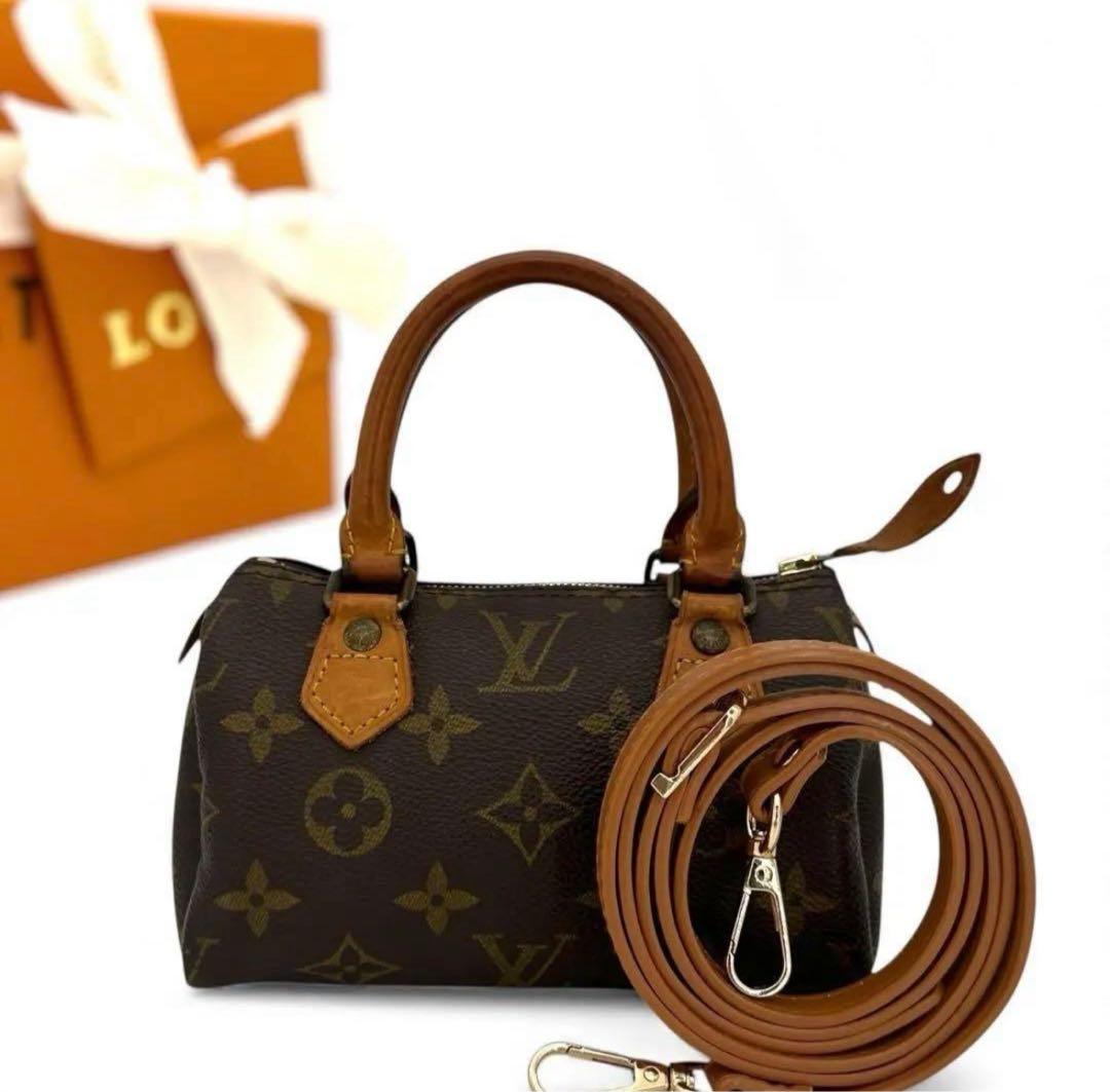 「美品」Louis Vuitton ブラウンショルダーバッグ　2way