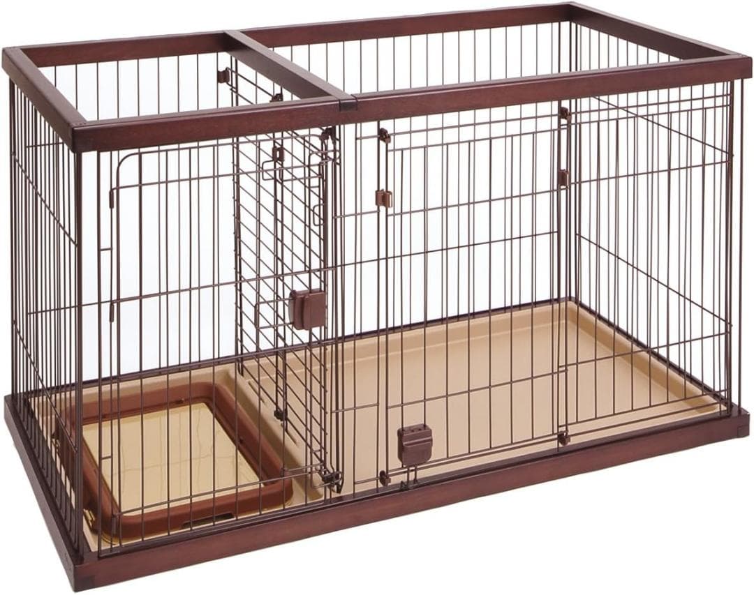 ペティオ (Petio) トイレのし ドッグルームサークル ブラウン レギュラー