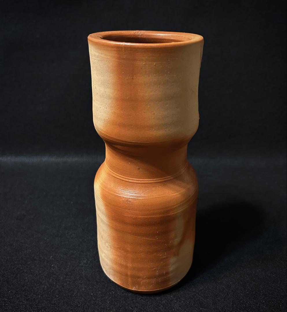 備前焼 藤原雄 緋襷 花瓶 人間国宝 陶芸 備前