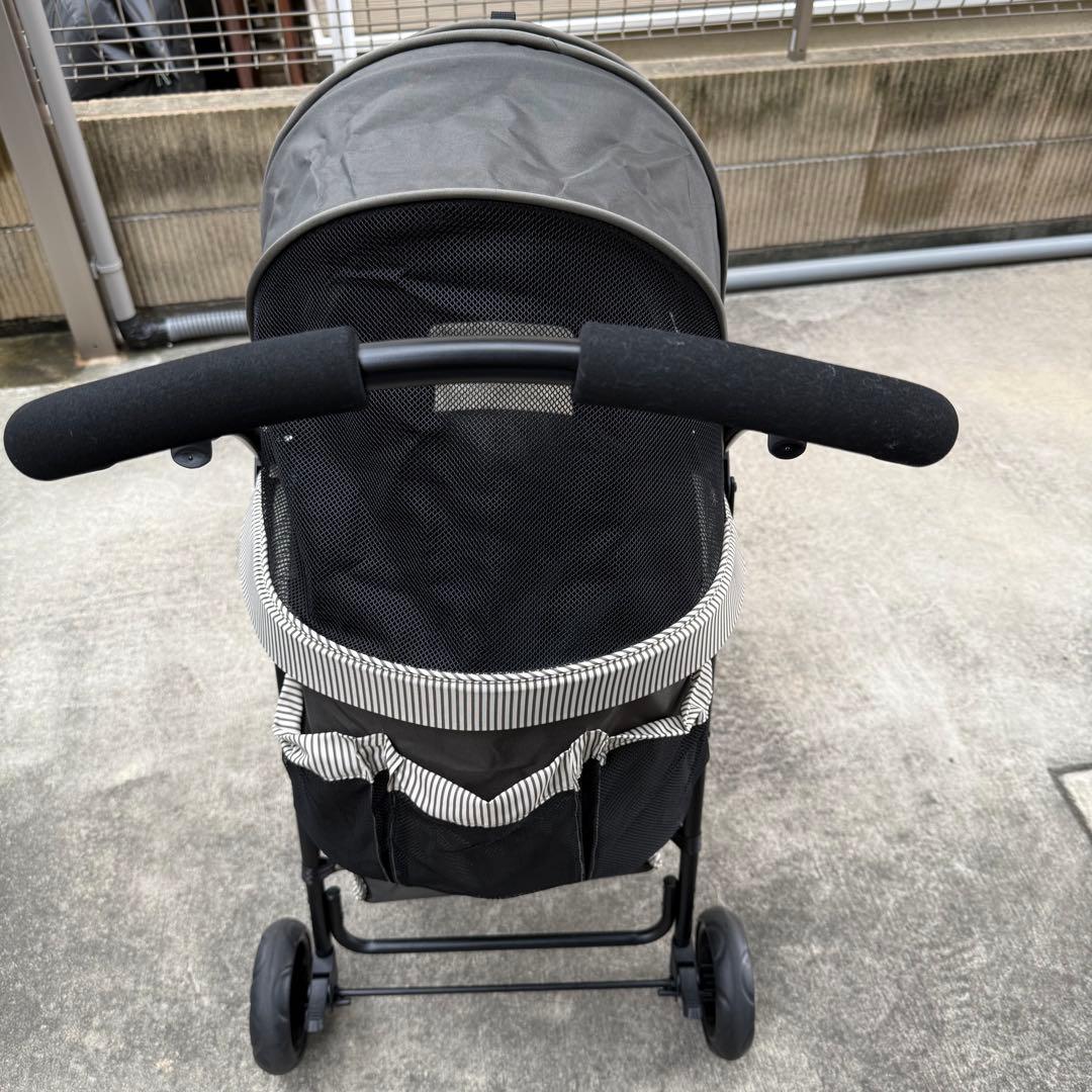 わんわんカート 多頭用DXplus-N ストライプグリーン