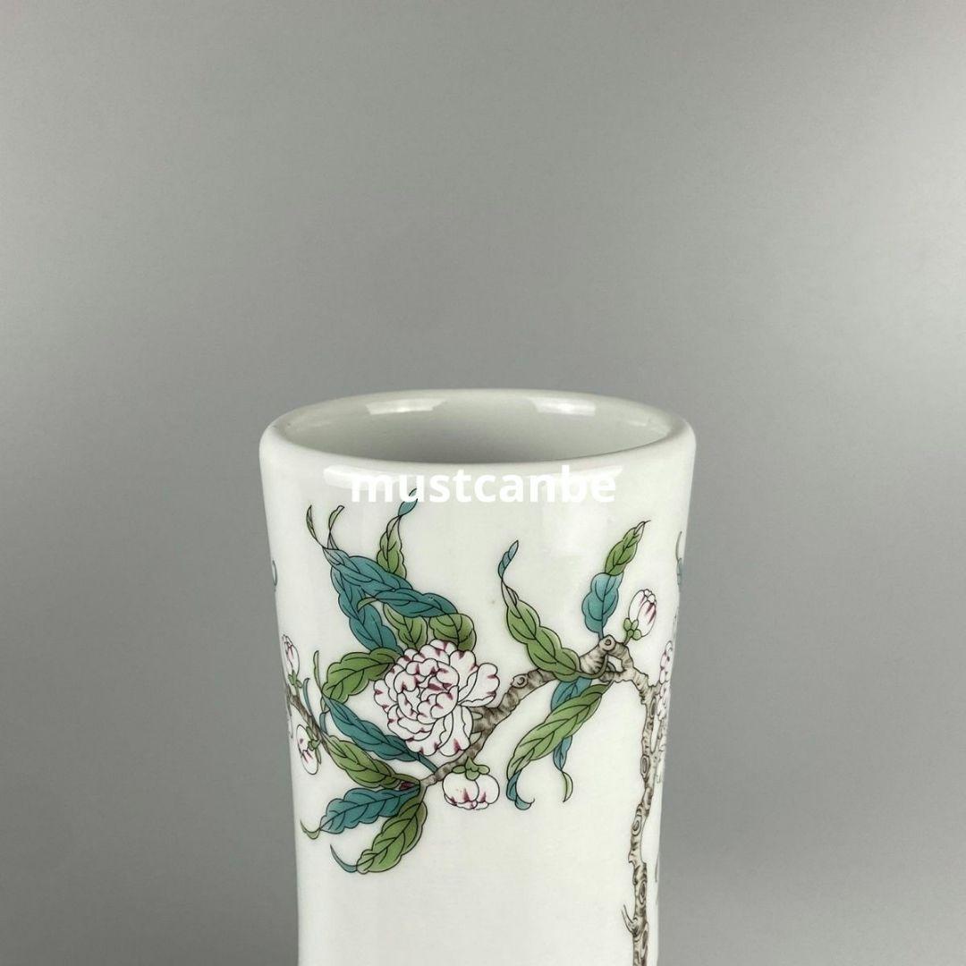 清乾隆粉彩寿桃天球瓶 景徳鎮 陶磁器 装飾品 現代工芸品 美術品 置物