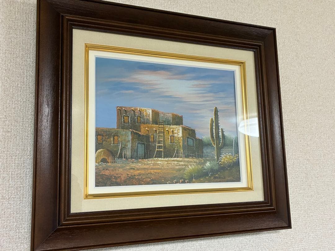 風景画 油彩画 メキシコで購入。