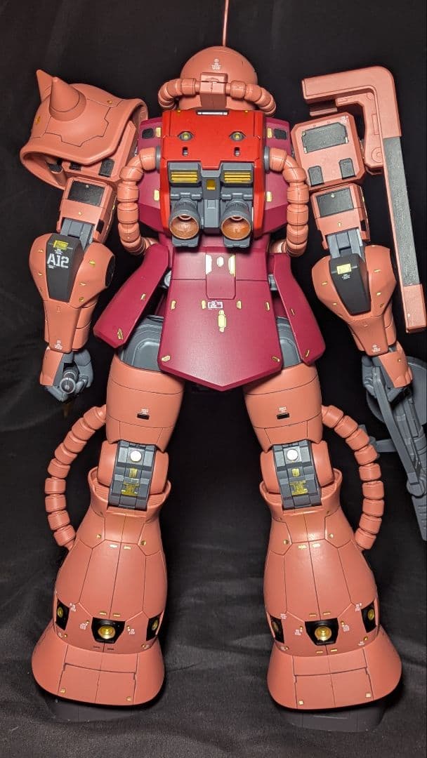 メガサイズ ガンダム ザク 塗装済 シャア専用 ガンプラ ザクⅡ rx-78-2