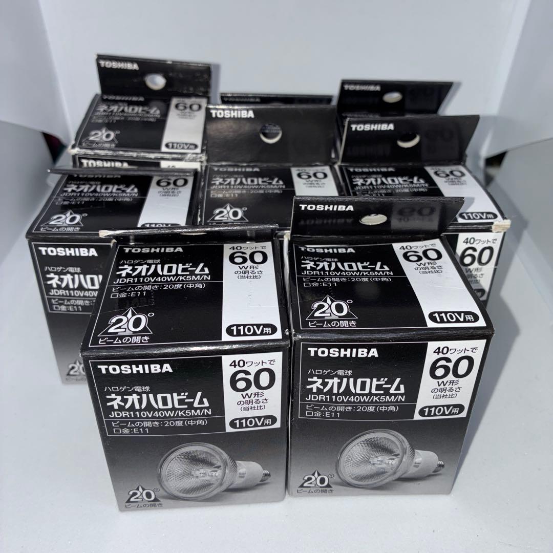 東芝 ネオハロビーム 60W相当中角E11口金 JDR110V40W/K5M/N