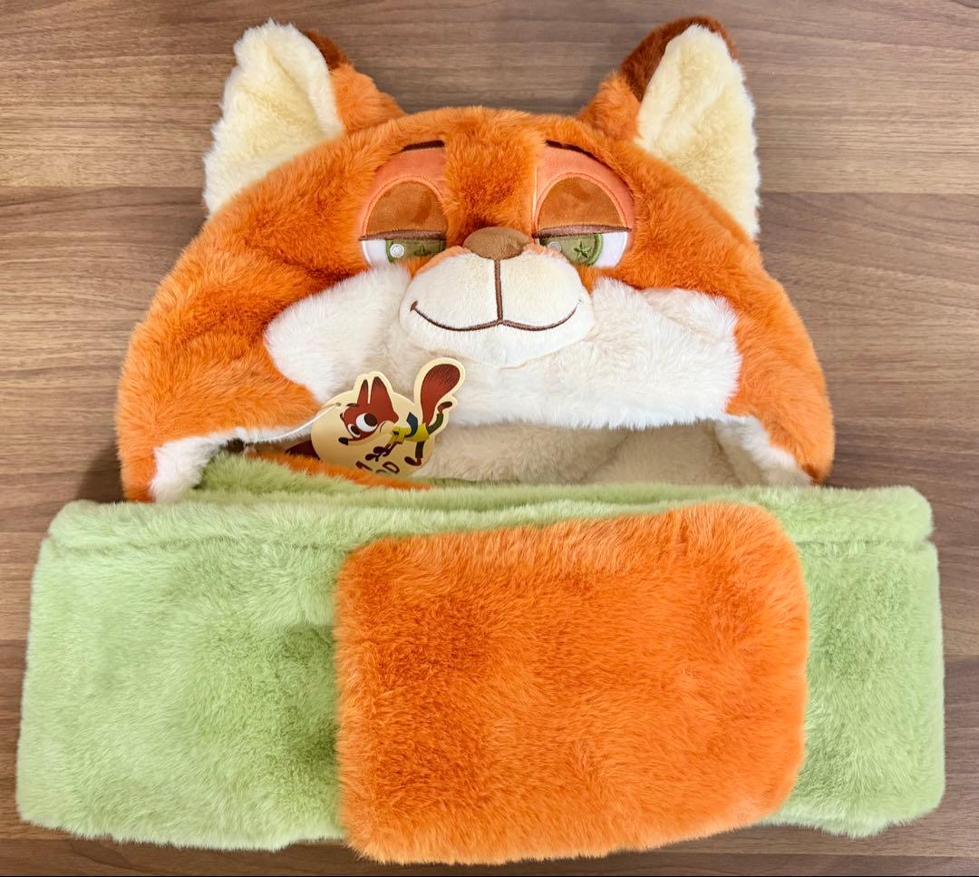 ディズニー ズートピア ジュディ&ニック miniso 帽子マフラー 中国限定