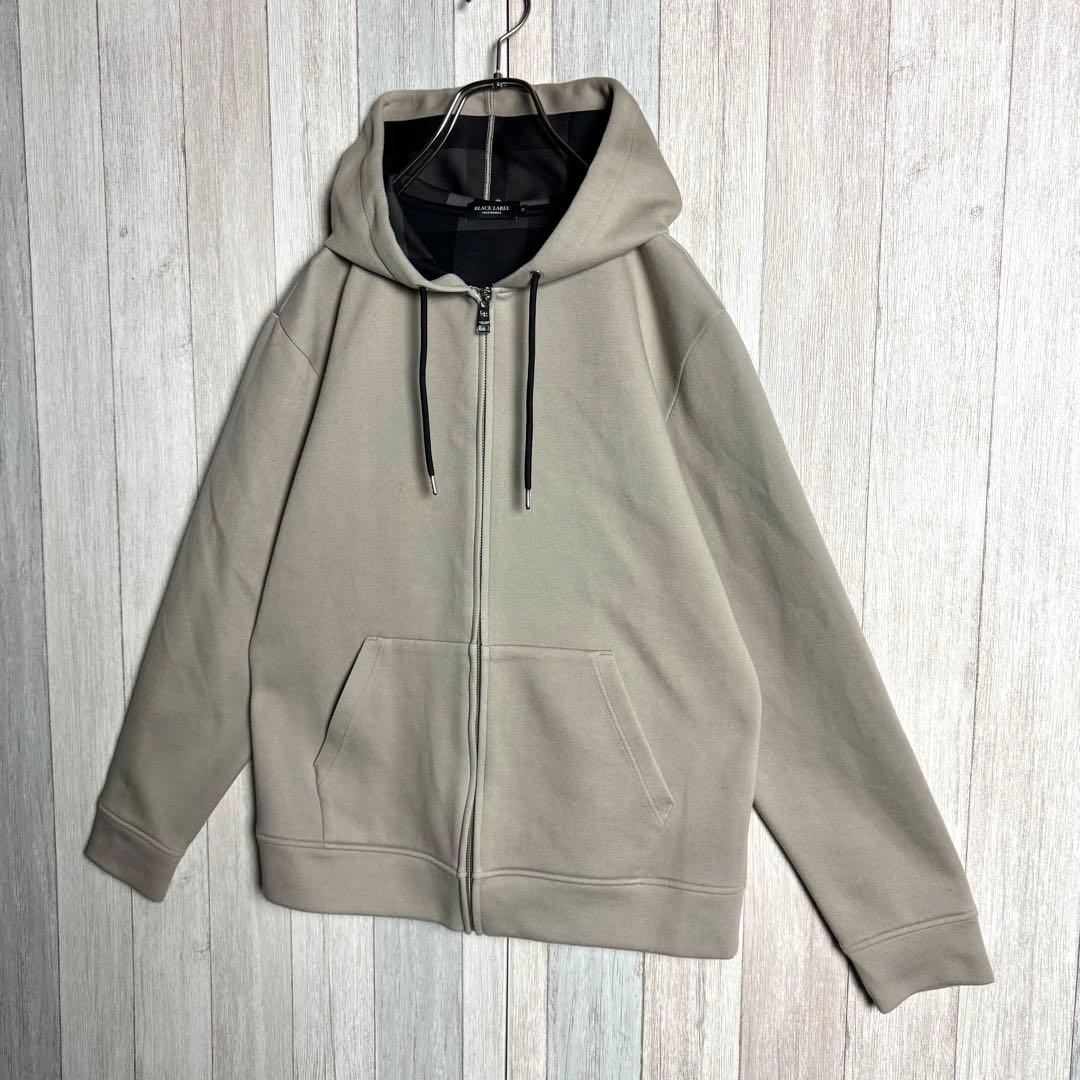 3537【希少・美品】ブラックレーベルクレストブリッジ メガチェック パーカー