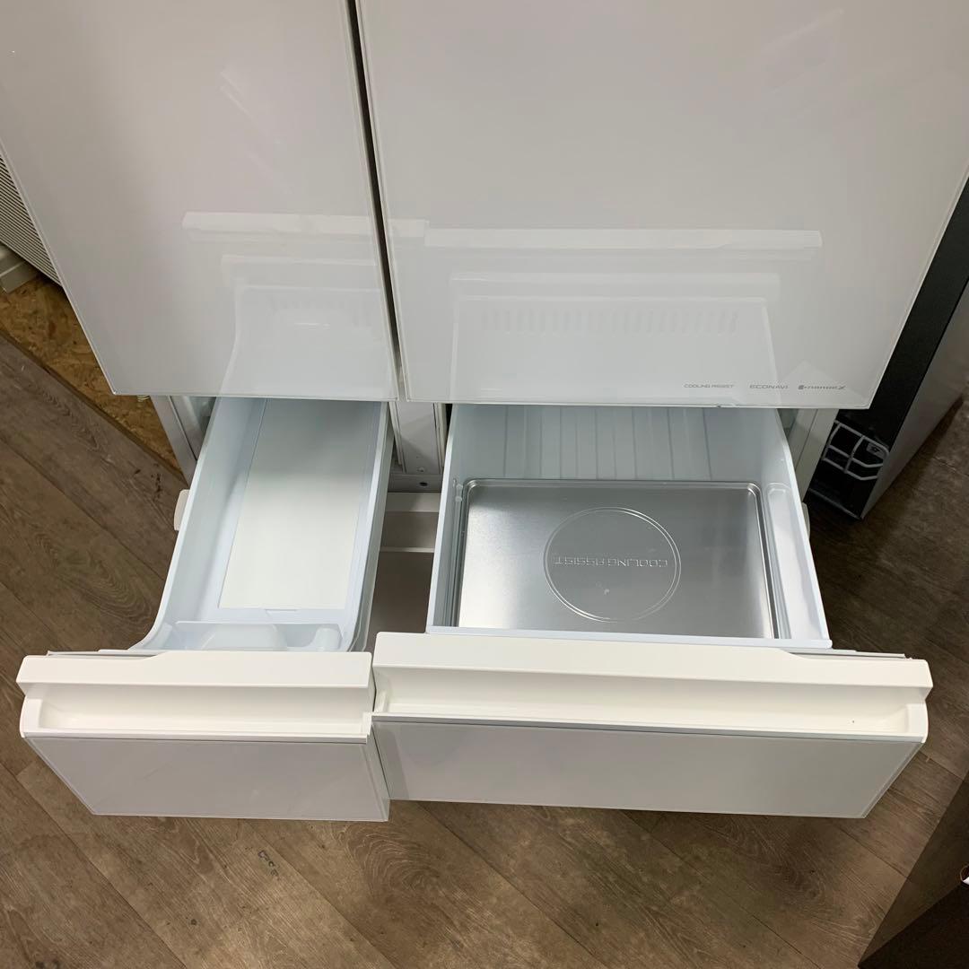 2022年製　パナソニック　6ドア冷蔵庫　450L NR-SPF458X-W