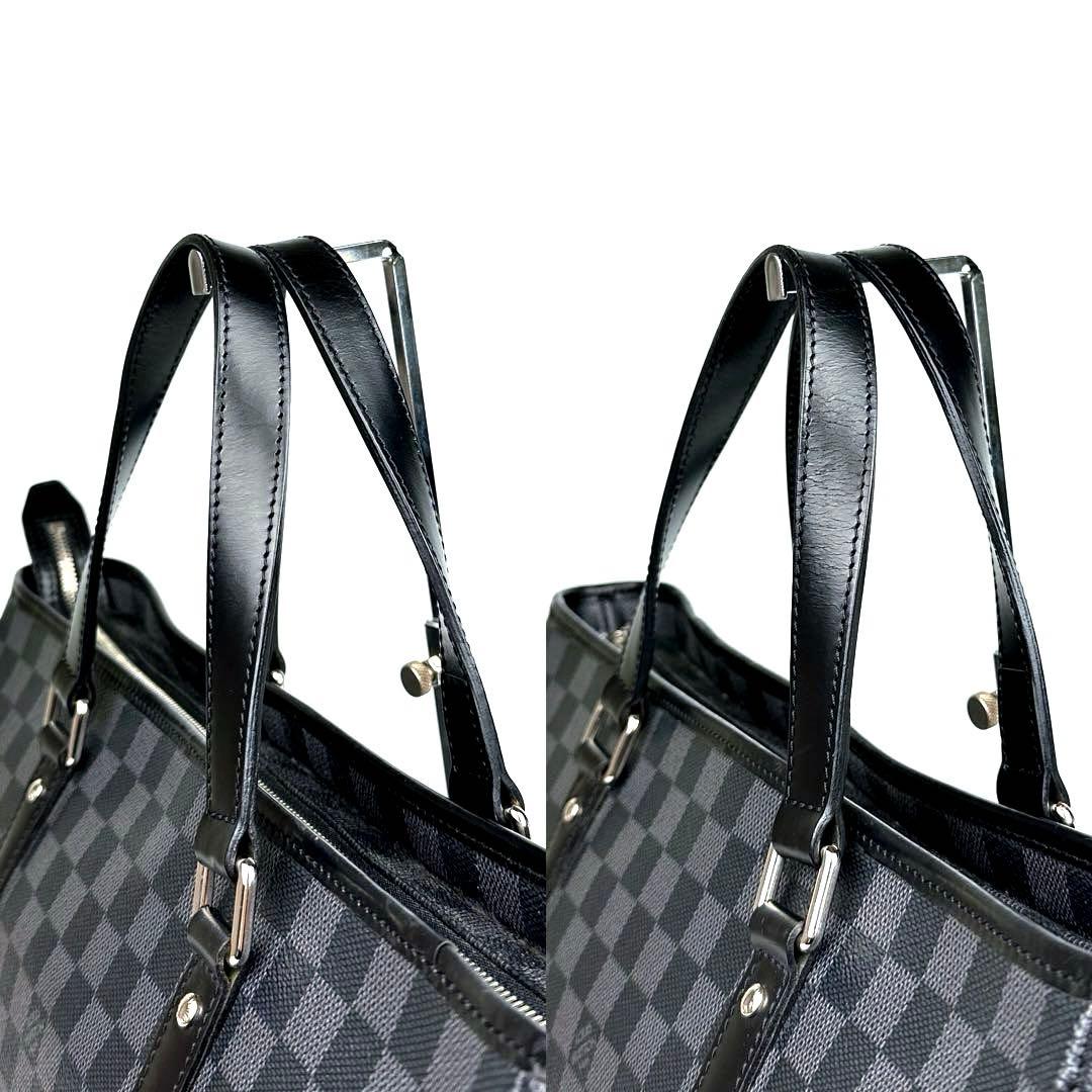 極美品 ルイヴィトン ダミエグラフィット タダオPM N41259 トート 革