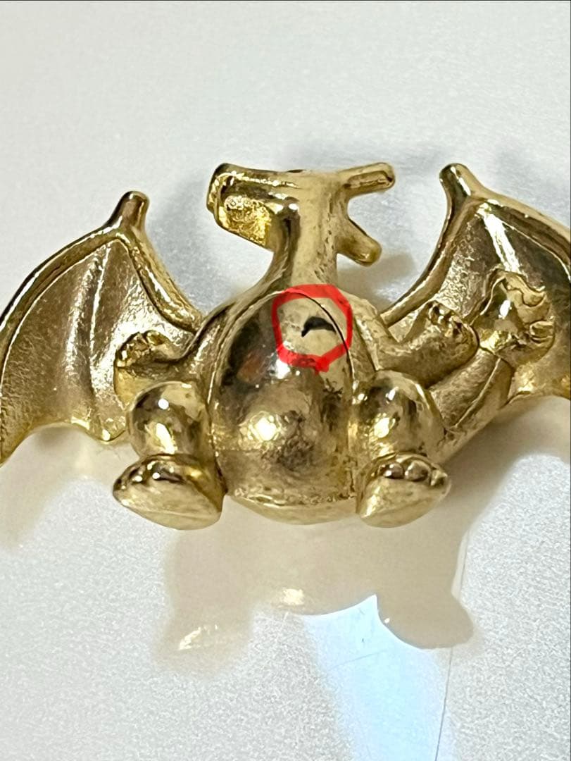 ポケモン メタルコレクション メタルフィギュア リザードン ゴールド シルバー