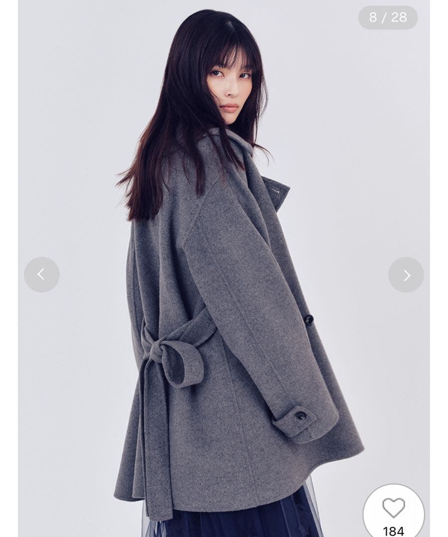 本日限定価格　FRAY I.D ウールリバーミドルAラインコート フレイアイディ