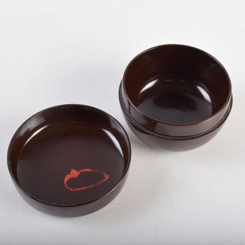 茶道具　御塗師　満田道志作　菊蒔絵　平棗　久田流家元極め箱　V　8771