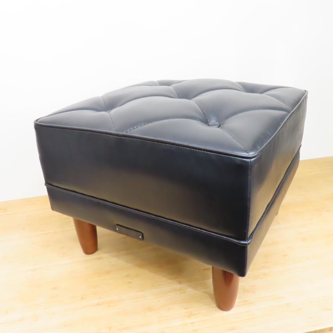 カリモク60 オットマン スツール ブラック