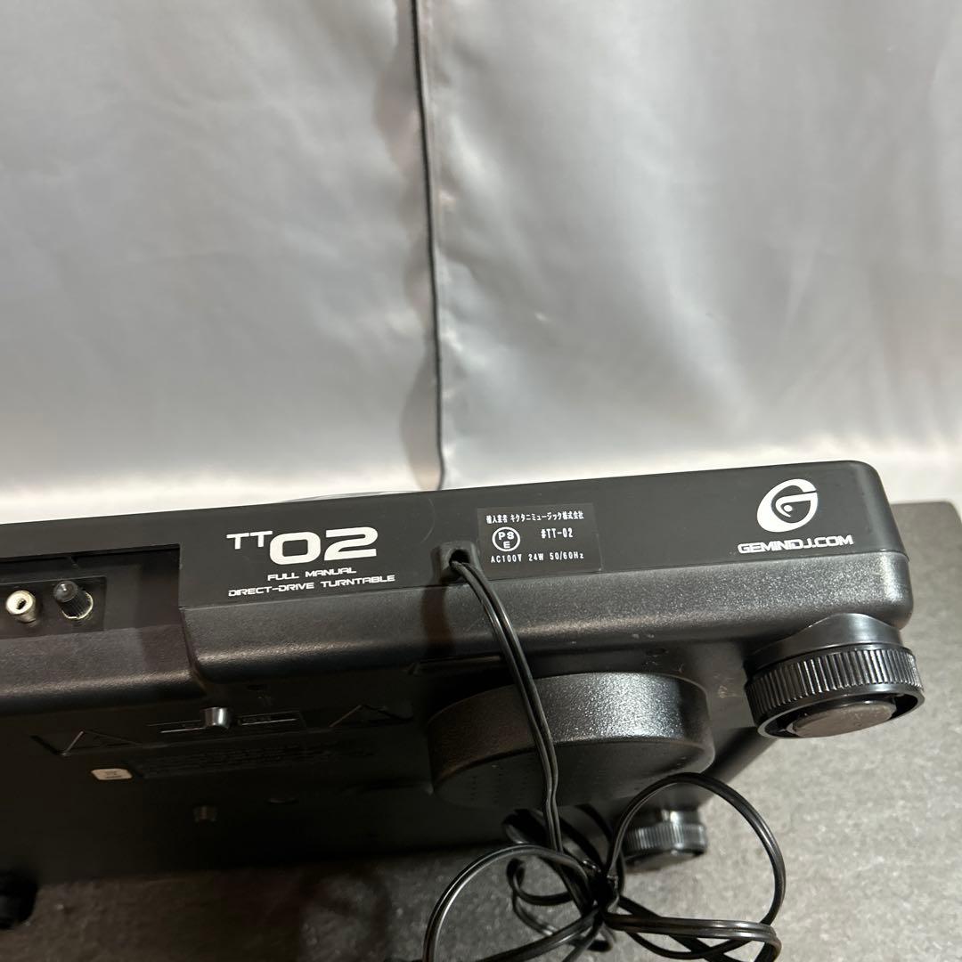 動作品 Gemini TT02 ターンテーブル DJ 音楽 ストレートアーム