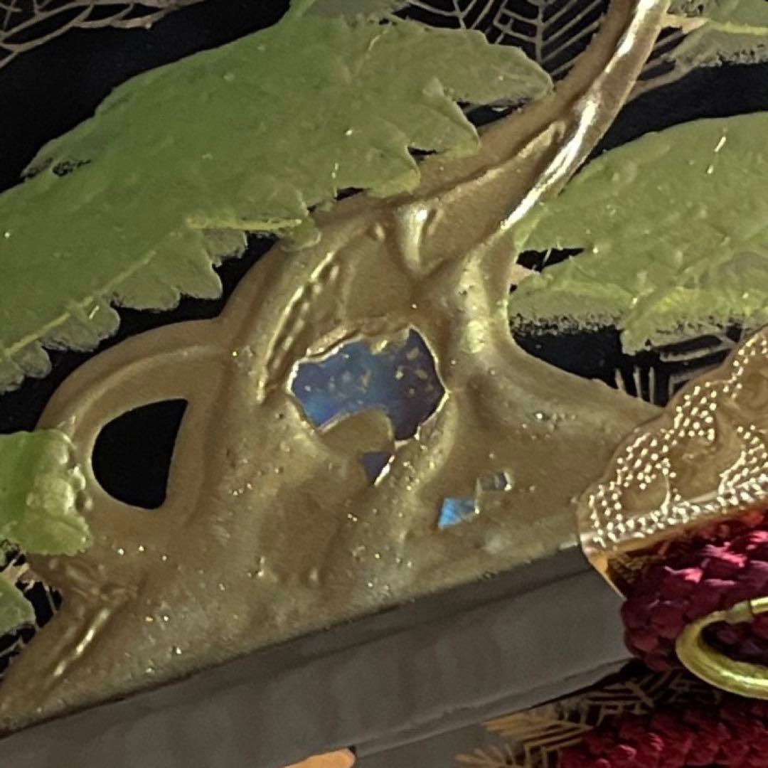 木製雛飾り　道具螺鈿細工　貝桶付