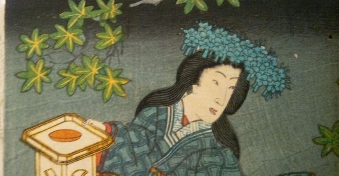 草双紙(合巻)版画本八犬傳犬草紙47編上下2冊売り 柳亭種彦録、歌川国綱画