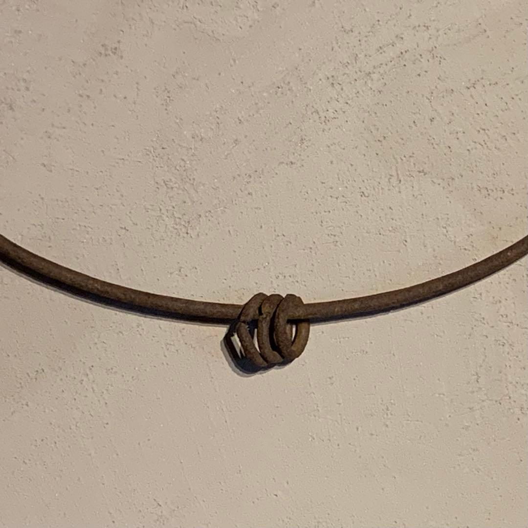 鉄の 道具 輪回し 古道具 鉄製輪 古道具坂田さん的 アンティーク オブジェ