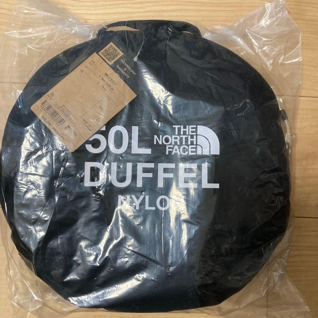 新品【ナイロンダッフル50L】 ノースフェイス　ボストンバッグ　ブラック
