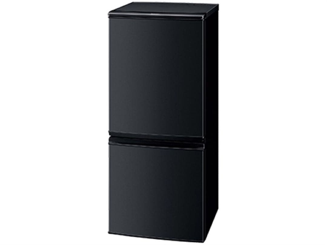 両開き可 SHARP 単身用冷蔵庫 ブラック 137L SJ-D14B-B