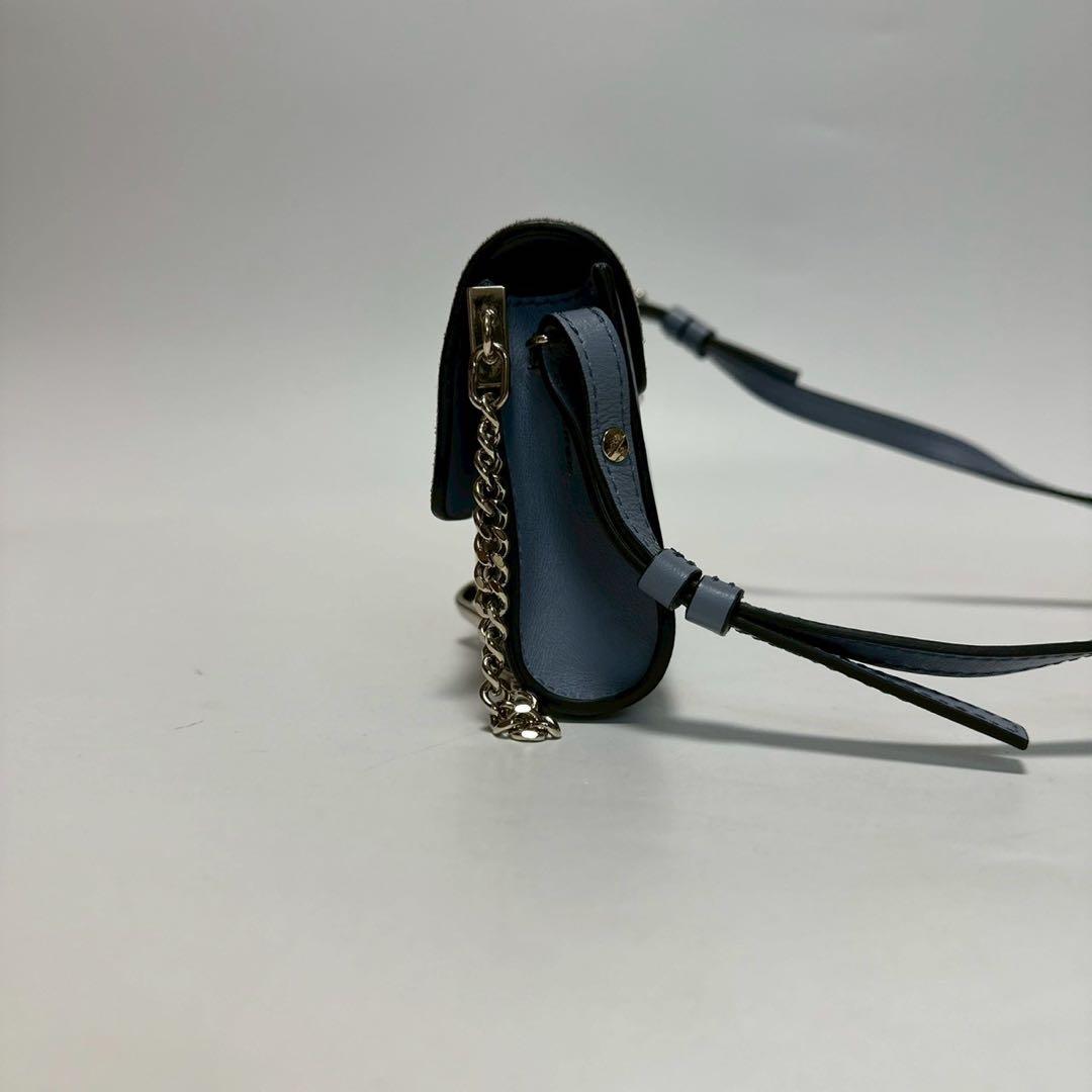 o33【美品】クロエ　フェイ　レザー　スエード　チェーン　ショルダーバッグ