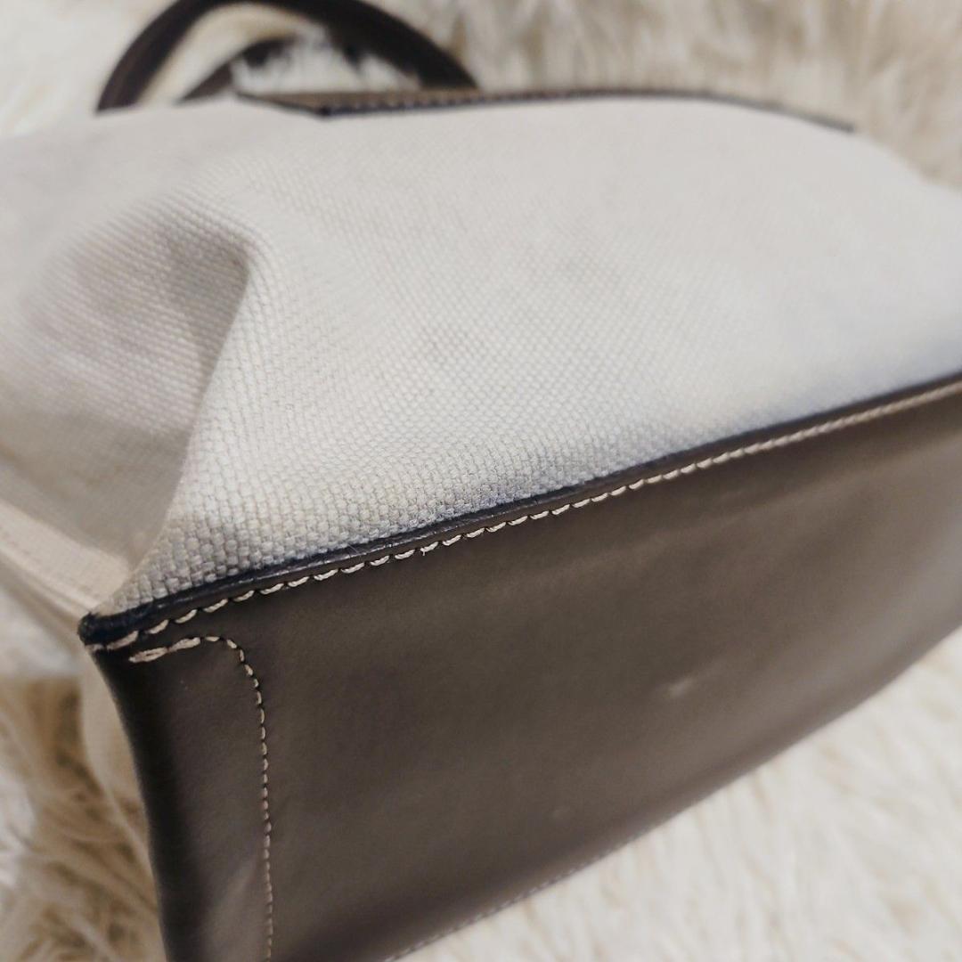 イアクッチ ソルベット S 2way ショルダーバッグ キャンバス 黒 クリーム