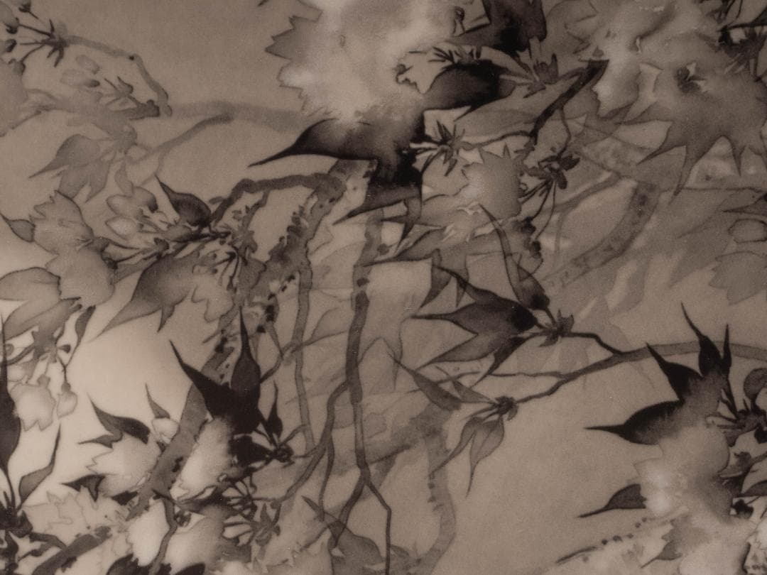 松林桂月 「春宵花影」 陶板画 限定250部 額装 証明書 タトウ付属