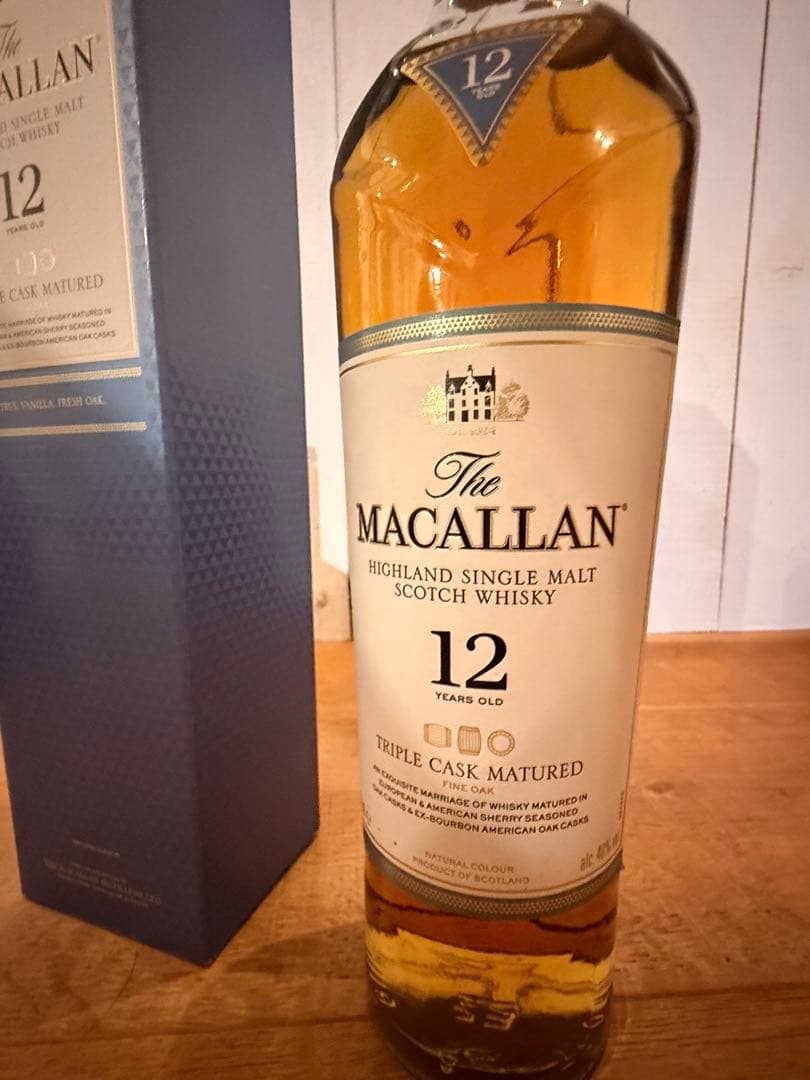 【新品・未開栓】ザ・マッカラン 12年 トリプルカスク 700ml 箱付き