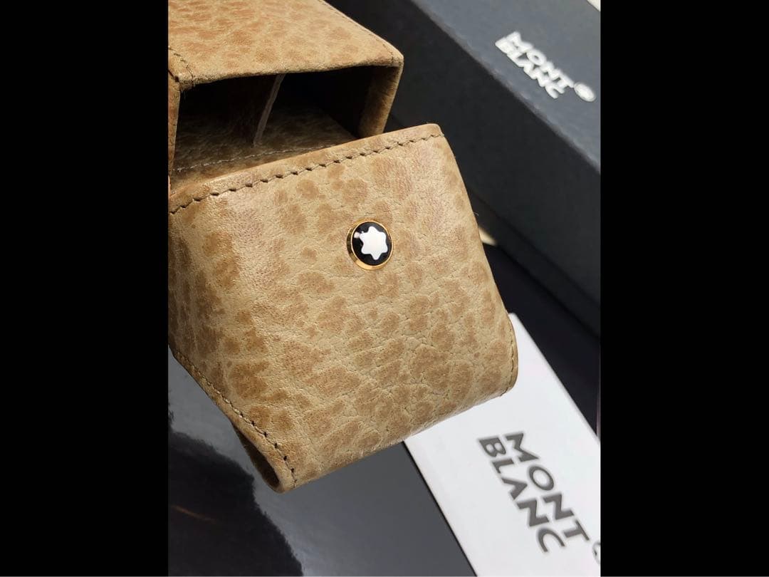 ️モンブラン⭐️マイスターシュテユック製のルグラン本革製ペンポーチ⭐️オーストリッチ