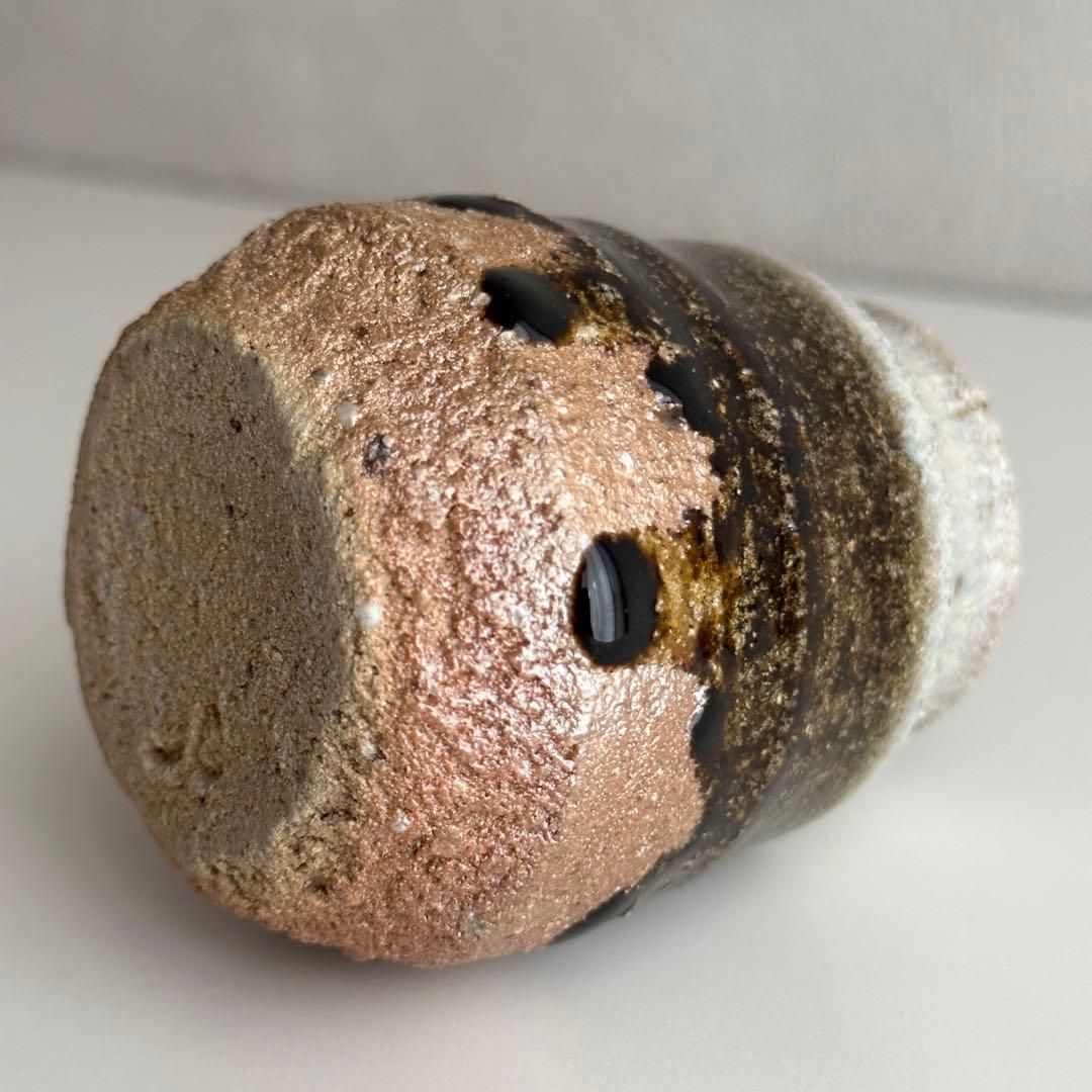 西岡小十 唐津 花器 朝鮮唐津 花入 共箱