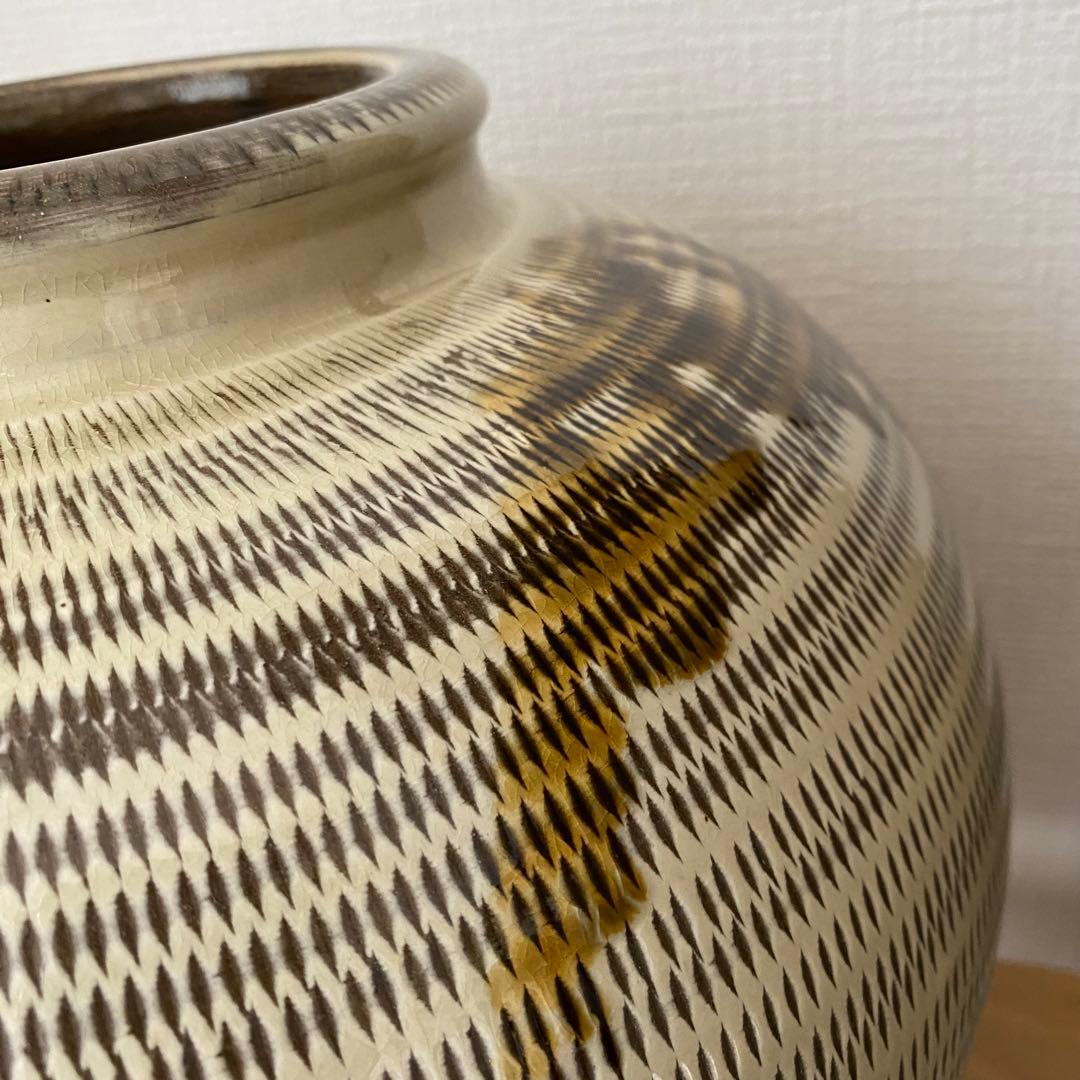⚫︎小石原焼　花瓶　工芸品　　　　　　　　リS